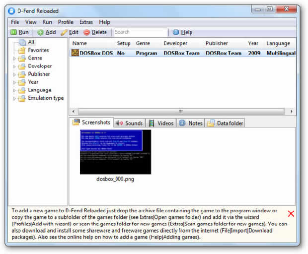 dfend91 Como rodar jogos do MS DOS no Windows 7, Windows Vista e Windows XP