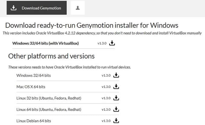 Download-Genymotion